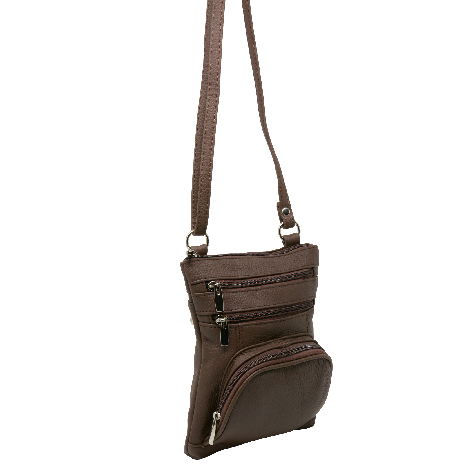 Leather Shoulder Bag Handbag Purse Cross Body Organizer Wallet Multi